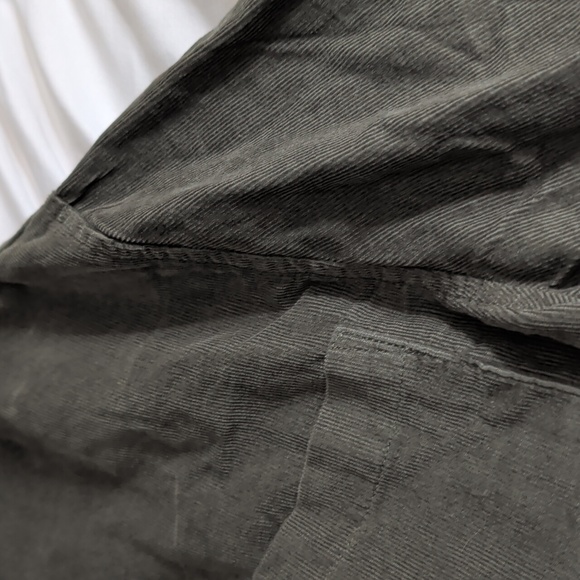 Frank & Oak Men's Casual Button Down Shirt - Dark Green - Picture 7 of 7